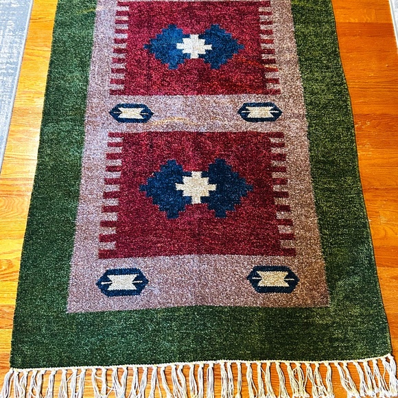 Southwestern High Quality Woven Floor rug Wall Tapestry Aztec Decor - Picture 1 of 8